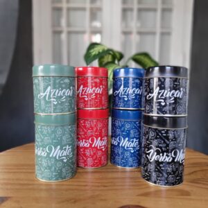 Set latas litografiadas (yerbero y azucarero)