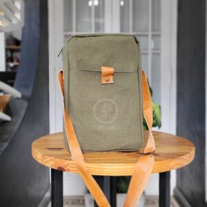 Matera bandolera lona + cuero