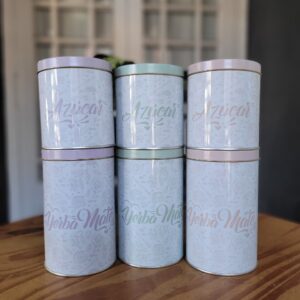 Set latas pasteles litografiados (yerbero y azucarero)